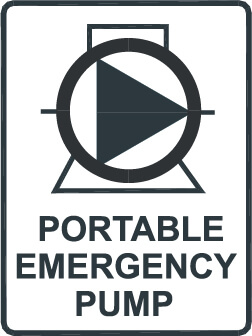 Portable emergency pump