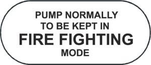 Pump instructions fire fighting