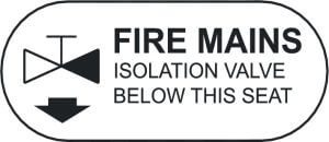 Fire mains isolation valve below