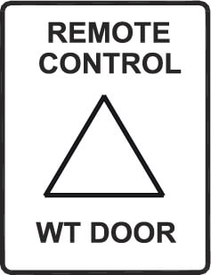 Remote control WT door