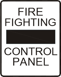 Fire fighting control panel display