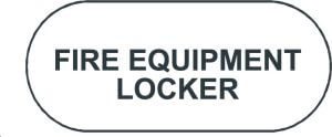 Fire equipment locker