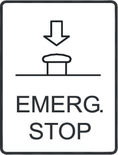 Emergency stop button