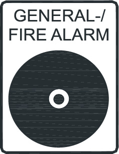 General-/fire alarm switch