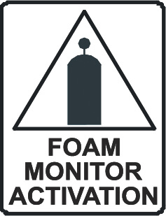 Foam monitor activation