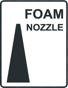 Foam spray nozzle / applicator