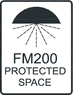FM200 protected space