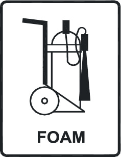 Fire extinguishing trolley - (45 L) - Foam
