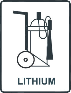 Fire extinguishing trolley - Lithium