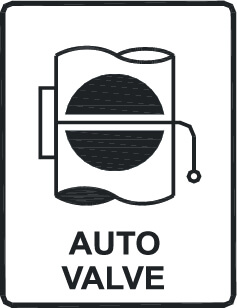 Ventilation duct - automatic shut off