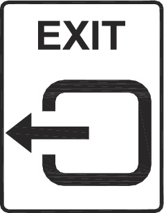 Emergency exit - left