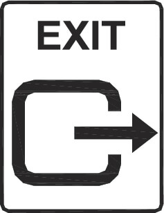 Emergency exit - right