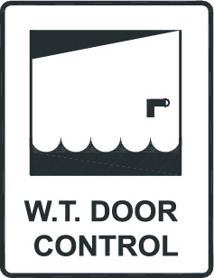 Watertight door control - right