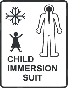 Survival (immersion) suit child