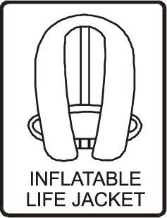 Inflatable life jacket for adult