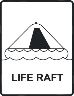 Inflatable life raft