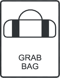 Emergency grab bag