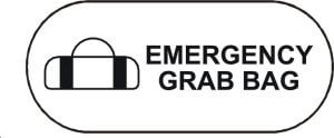 Emergency grab bag