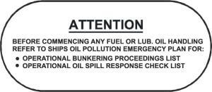 Fuel handling - see SOPEP