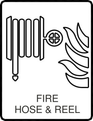 Fire hose & reel (fresh water)
