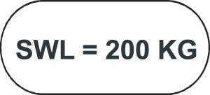 SWL =  200 KG